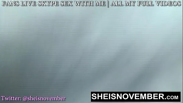 HD I Give JOI While Stuffing An Enormous Toy Inside My Shaved Pussy Wall While Standing Naked, Busty Hot Babe Sheisnovember Sexy Large Nipples And Natural Tits Shaking While Oil Covered, Spreading Her Cute Big Butt Closeup on Msnovember mega Clips