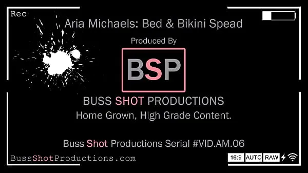 HD AM.06 Aria Michaels Bed & Bikini Spread Preview mega Clips