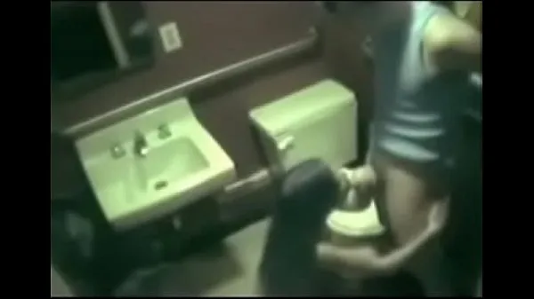 HD Voyeur Caught fucking in toilet on security cam from mega klipek