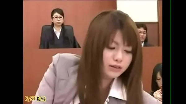 HD Invisible man in asian courtroom - Title Please megaklipp