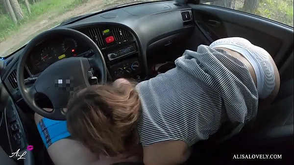 HD Horny Passenger Sucks Dick While Driving Car and Fucks Driver POV - Alisa Lovely clip lớn
