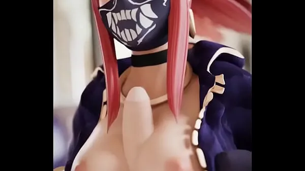 HD Akali masturbating with her tits league of legends mega Clips