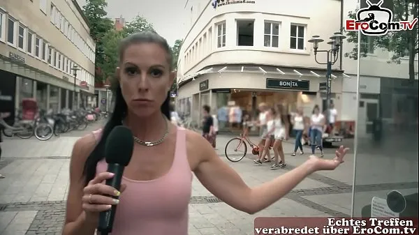 HD German milf pick up guy at street casting for fuck mega klip