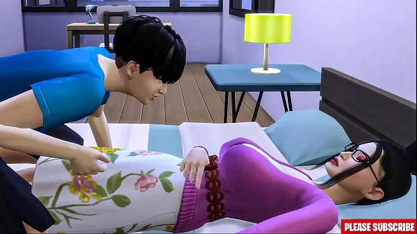 HD Stepson Fucks Korean stepmom | asian step-mom shares the same bed with her step-son in the hotel room mega Klipler