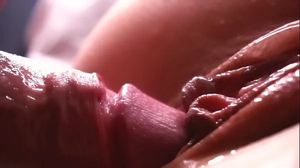 HD SLOW MOTION. Extremely close-up. Sperm dripping down the pussy clip lớn