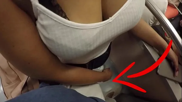 HD Unknown Blonde Milf with Big Tits Started Touching My Dick in Subway ! That's called Clothed Sex คลิปขนาดใหญ่