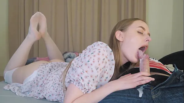 HD step Daughter's Deepthroat Multiple Cumshot from StepDaddy - Cum in Mouth mega Clips