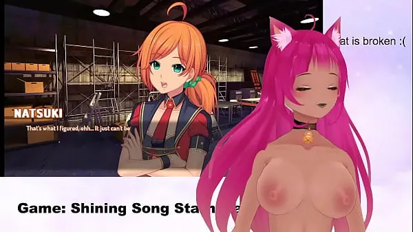 HD VTuber LewdNeko Plays Shining Song Starnova Natsuki Route Part 2 mega Clips