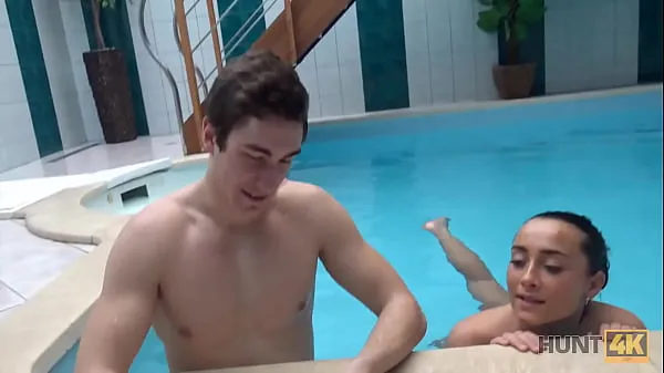 HD HUNT4K. Swimming pool is a nice place for guy to fuck boys GF for cash mega Clips