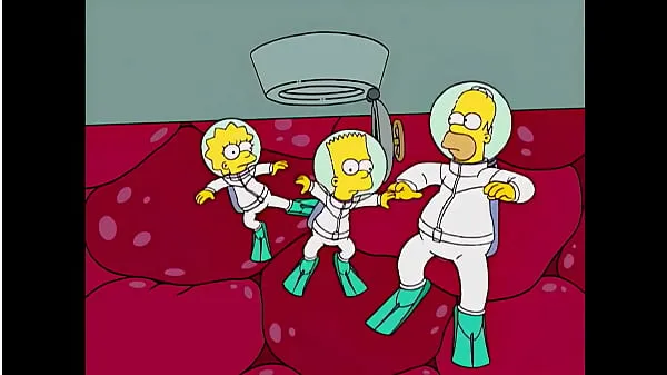HD Homer e Marge tendo sexo subaquático (feito por Sfan) (nova introdução mega clipes