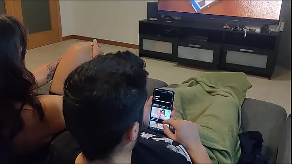 HD my step sister caught me masturbating and watching porn so she made me a blowjob mega klip
