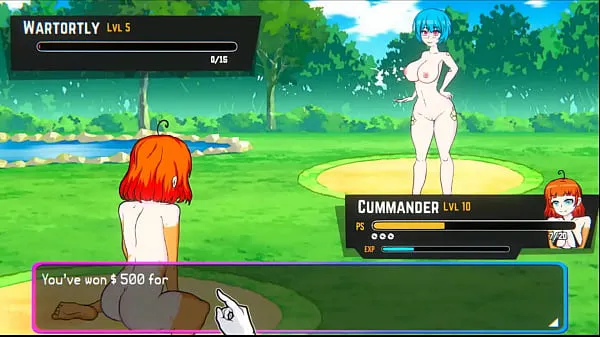 HD Oppaimon [Pokemon parody game] Ep.5 small tits naked girl sex fight for training 메가 클립