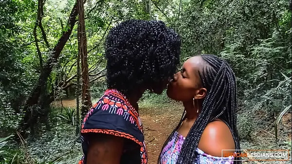 HD PUBLIC Walk in Park, Private African Lesbian Toy Play mega Clips