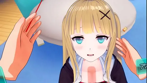 HD Eroge Koikatsu! VR version] Cute and gentle blonde big breasts gal JK Eleanor (Orichara) is rubbed with her boobs 3DCG anime video megaklipp