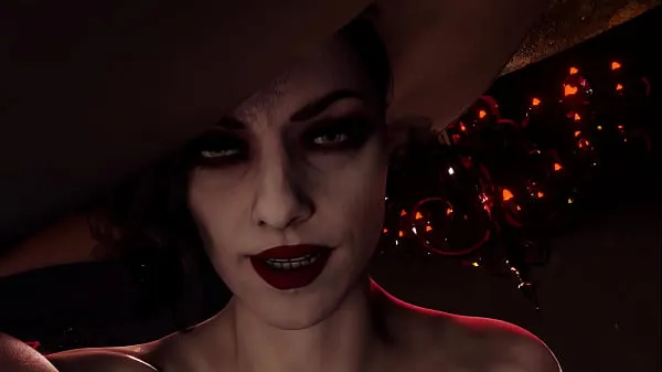 HD Resident evil village Lady Dimitrescu Hardcore sex femdom mega Clips