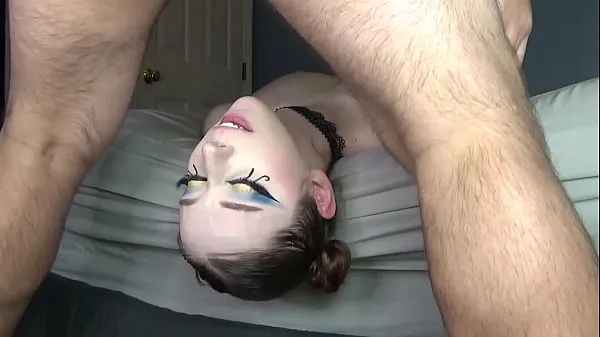 HD Egyptian Goddess Pulled Off the Bed for Extreme Deepthroat Upside Down & BALLS DEEP Cum in Throat mega Clips