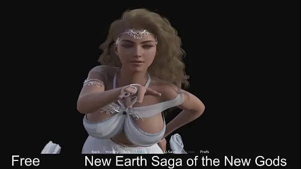 HD New Earth Saga of the New Gods (демонстрационная игра в Steam) Сексуальный контент, Нагота, Визуальная новелла, Симулятор мегаклипы