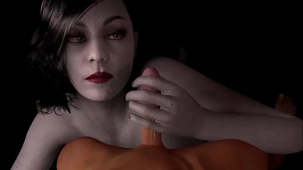 HD Alcina Dimitrescu gives a handjob in POV | Resident Evil Village 3D Porn Parody mega Clips