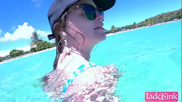 HD Couple on vacation public fuck at the beach underwater creampie mega Clips