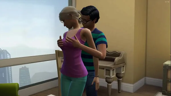 HD HOT Blonde Stepmom takes her nerdy stepson virginity to help him have sex for the first time mega klipy