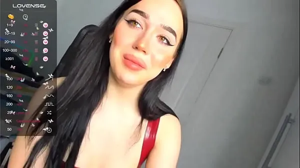 HD rvntumcilV 3x Cutest shemale girl masturbates and cums in red leather top <3 <3 <3 megaklipp