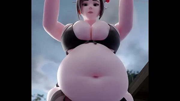 HD Mei Lingerie Belly Inflation mega Clips