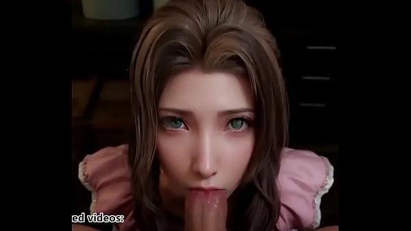 Megaklipy HD Final Fantasy 7 Aerith Deepthoreat Blowjob Uncensored Hentai AI Generated